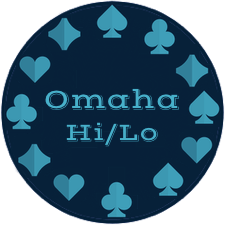 Spelmarker med texten Omaha Hi/Lo