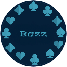 Razz poker online skylt