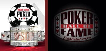 Logga WSOP Main Event och Poker Hall of Fame