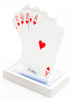 Royal Straight Flush - högsta hand enligt regler i poker