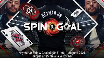 Kampanjen Neymar Jr Spin & Goal hos PokerStars