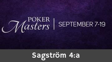 Sagström 4:a i PokerMasters