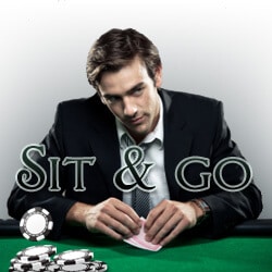 Pokerspelare håller i guide till Sit and Gos