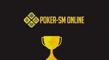 Pokal och logga för poker-SM online