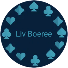 Spelmarker med texten Liv Boeree