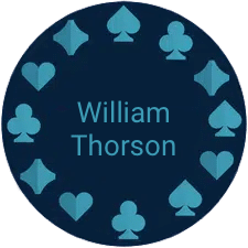 Spelmarker med texten William Thorson