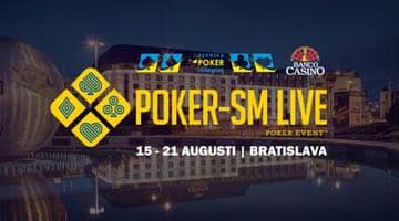 Logga poker-sm + datum för mästerskapet