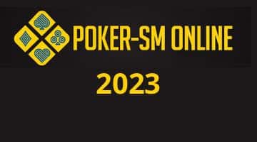 Logga poker-SM online plus texten 2023.