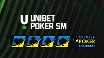 Banner för online-SM i poker 2023 hos unibet