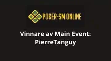 Logga poker-sm online och vinnaren av Main Event: PierreTanguy