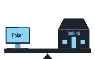 Jämför online poker och poker på landbaserat casino på våg.