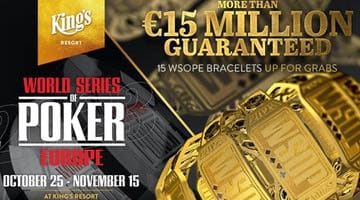 Reklambanner för WSOPE 2023