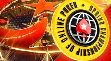 Loggan för SCOOP, Spring Championship of online Poker.